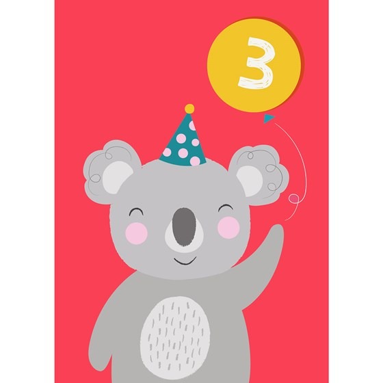 REX: verjaardagskaart koala