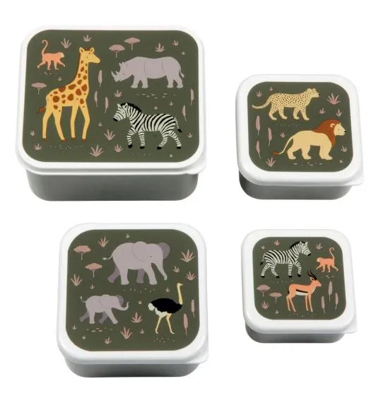 A Little Lovely Company: Lunch & snack box set: savanne