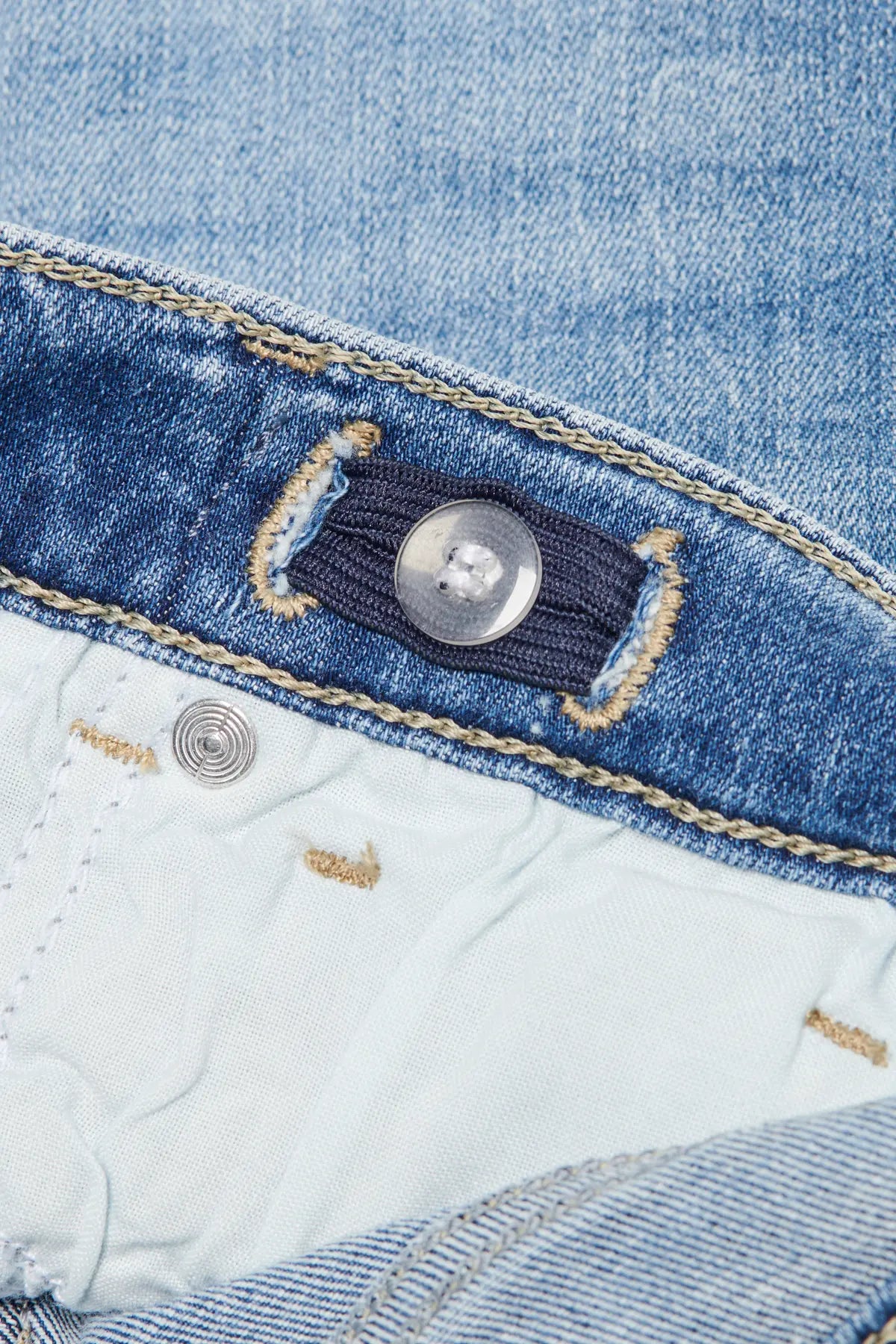 Only: Elise: wide jeans medium blue denim