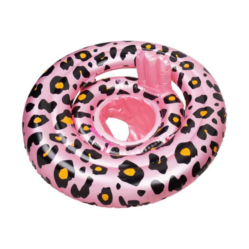 Swim essentials: Opblaasbare Rose Goud Panter Zwemzitje