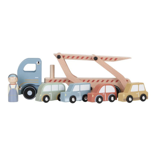 Little Dutch: houten autotransporter