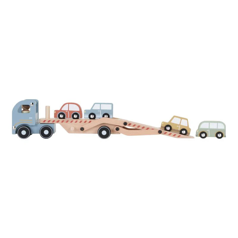 Little Dutch: houten autotransporter
