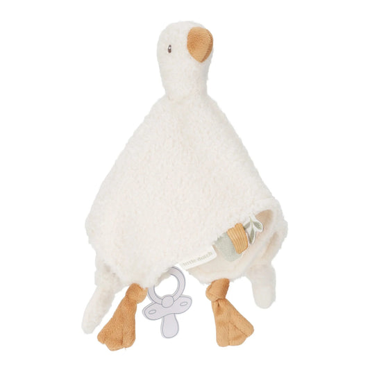 Little Dutch:knuffeldoekje wit Little goose