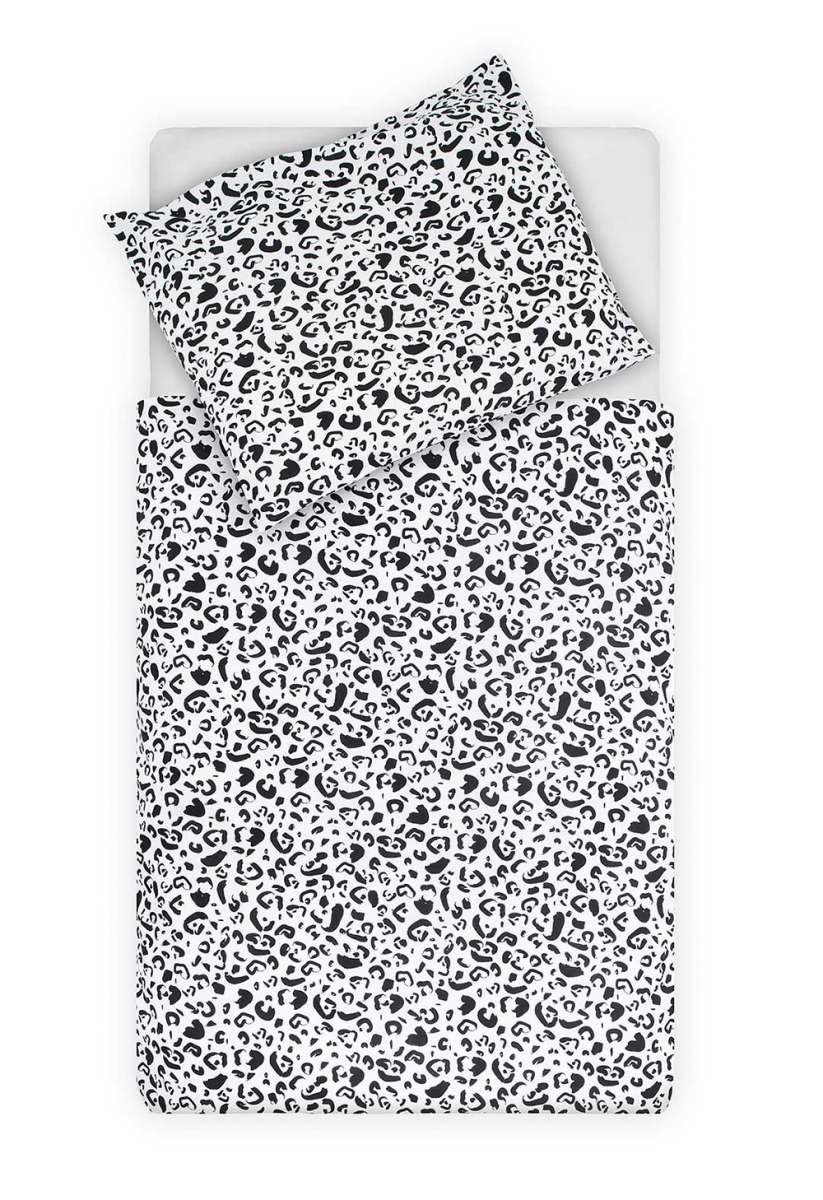 Jollein:dekbedovertrek "leopard" 140 x200 cm