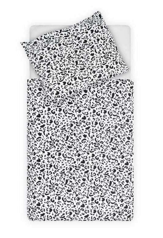 Jollein:dekbedovertrek "leopard" 140 x200 cm