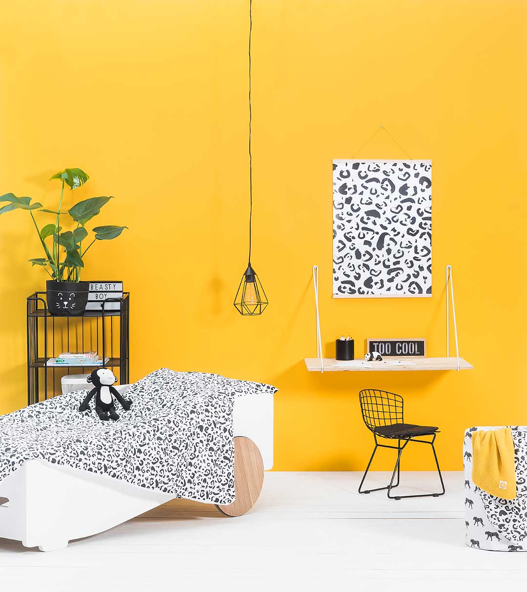 Jollein:dekbedovertrek "leopard" 140 x200 cm