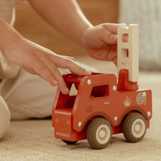 Little Dutch: houten brandweerwagen
