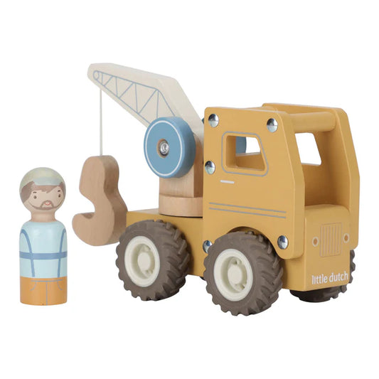 Little Dutch: houten kraanwagen