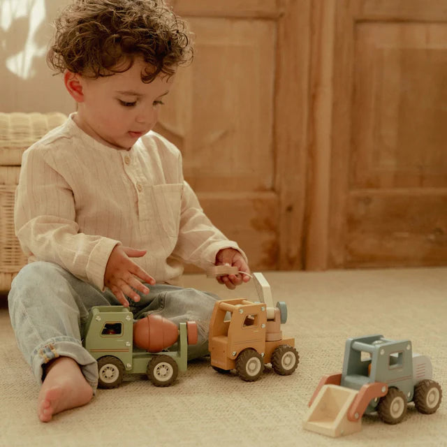 Little Dutch: houten kraanwagen