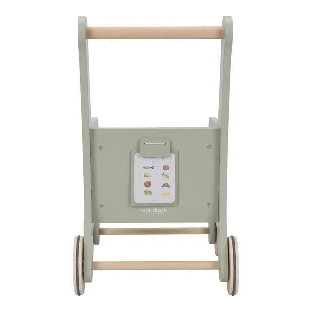 Little Dutch: houten winkelwagen met producten