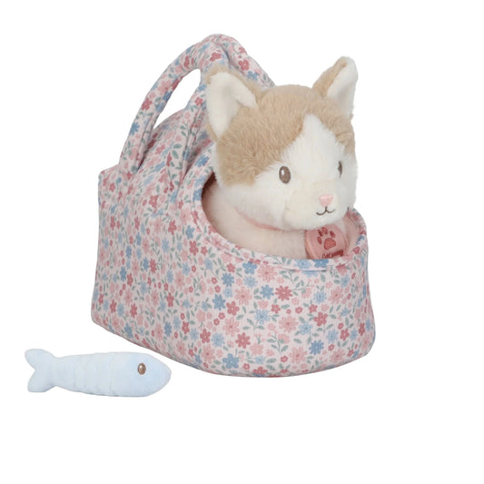 Little Dutch: knuffelkat in bloementas