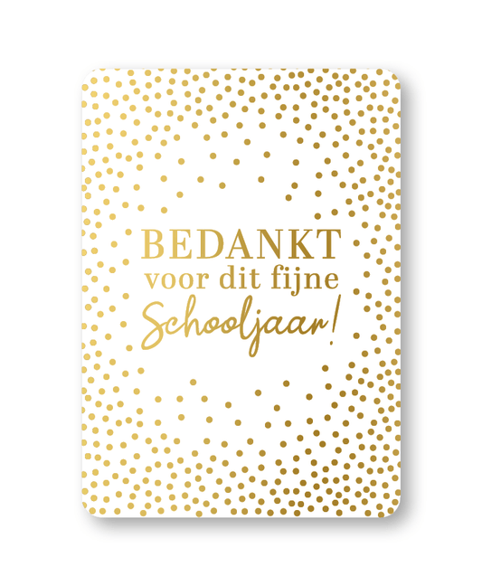 KP® Wenskaarten A6 - Bedankt voor dit fijne schooljaar
