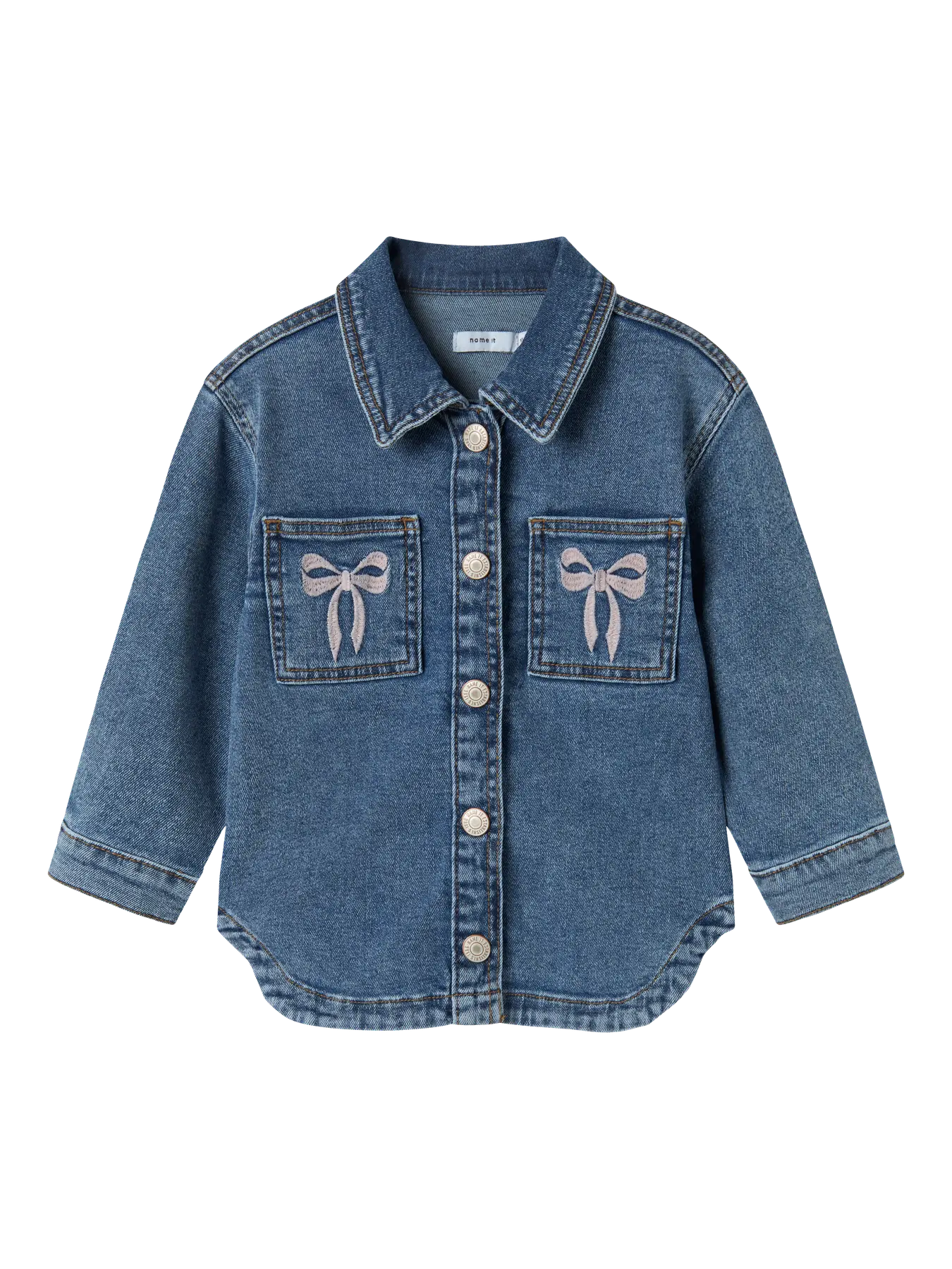 Name it: denim jacket bow