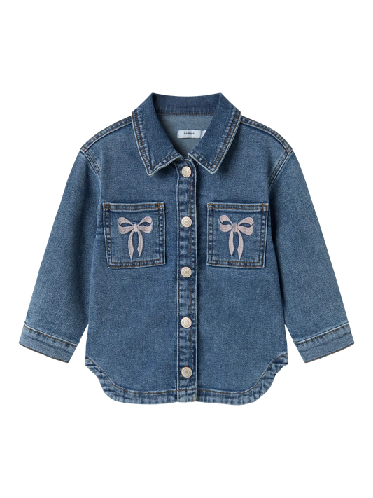 Name it: denim jacket bow