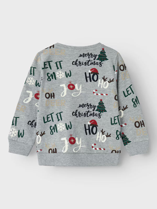Name it: Kerstsweater: Ho Ho Ho