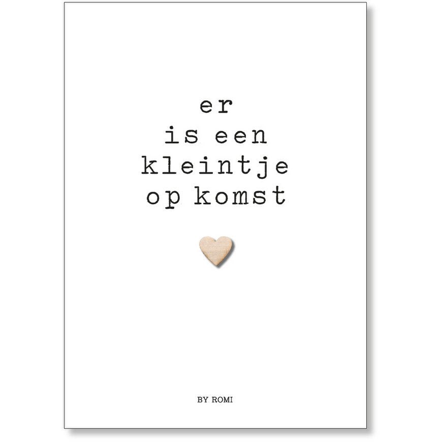 By Romi: Er is een kleintje op komst