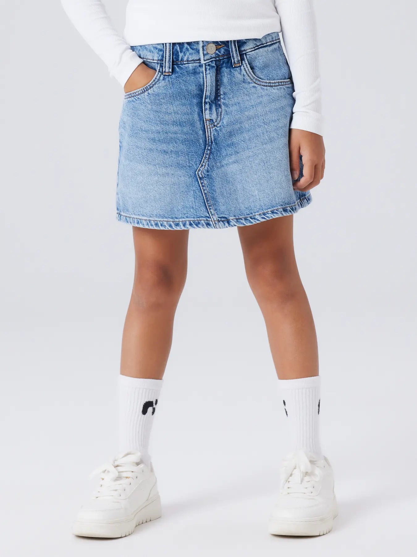Name it: Lilly: Skort medium blue denim
