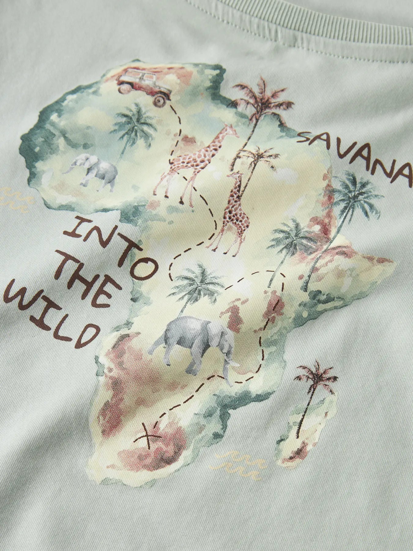 Name it: Shirt olifant met rugrint