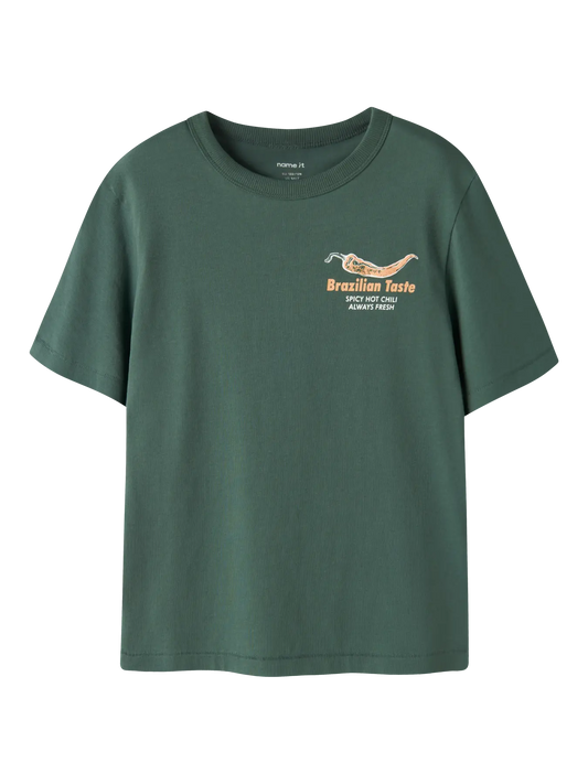 Name it: t-shirt Chili peper groen