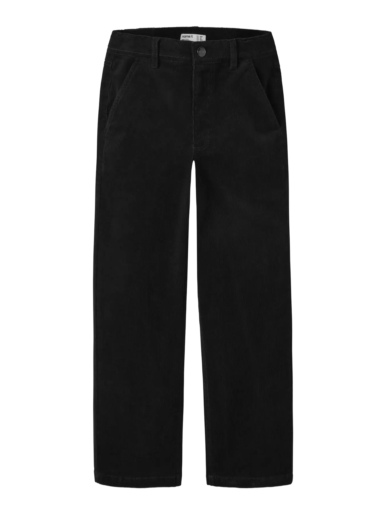 Name it: straight skate pants black ribble