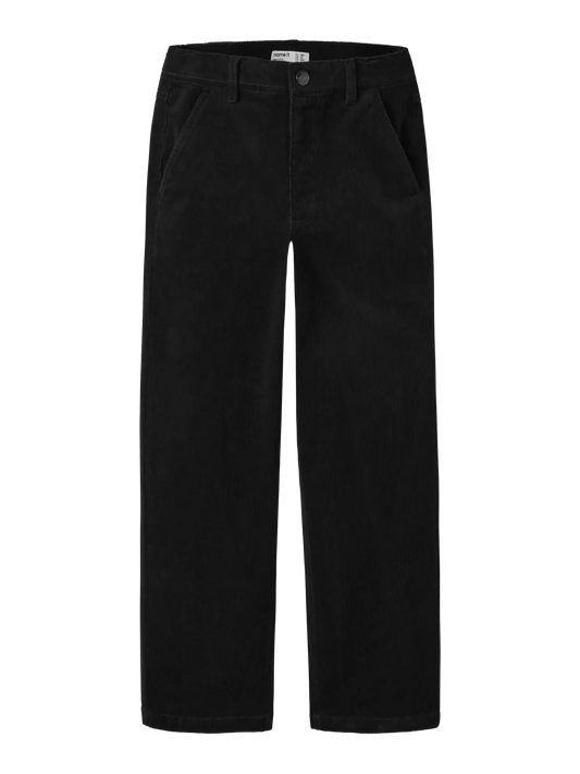 Name it: straight skate pants black ribble