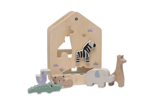 Jollein: Houten Sorteerstoof - Jungle Jambo