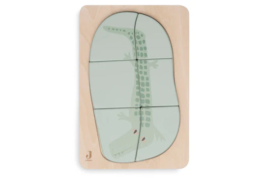Jollein: Houten Puzzel Jungle Jambo - Croco