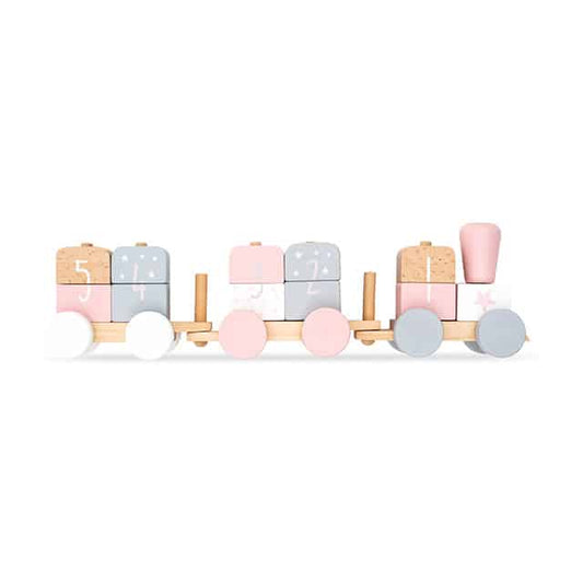 Jollein: Speelgoedtrein white/pink