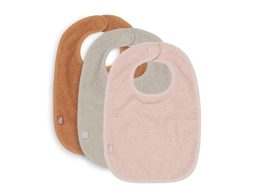 Jollein: slabben 3 pack pale pink/nougat/ caramel