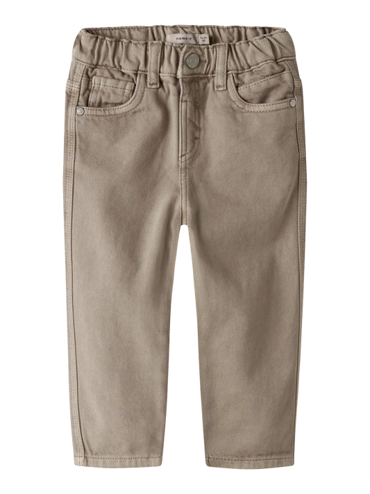 Name it: JESSE: Tapered pants beige