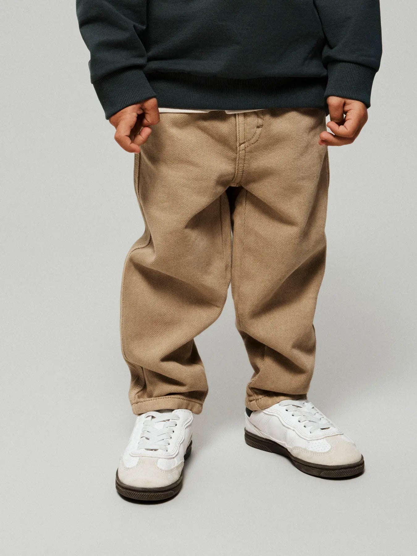 Name it: JESSE: Tapered pants beige