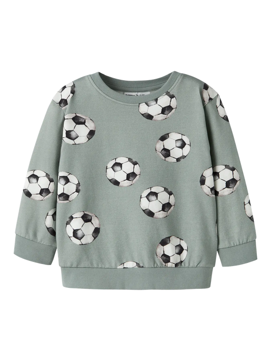 Name it: sweater Football green