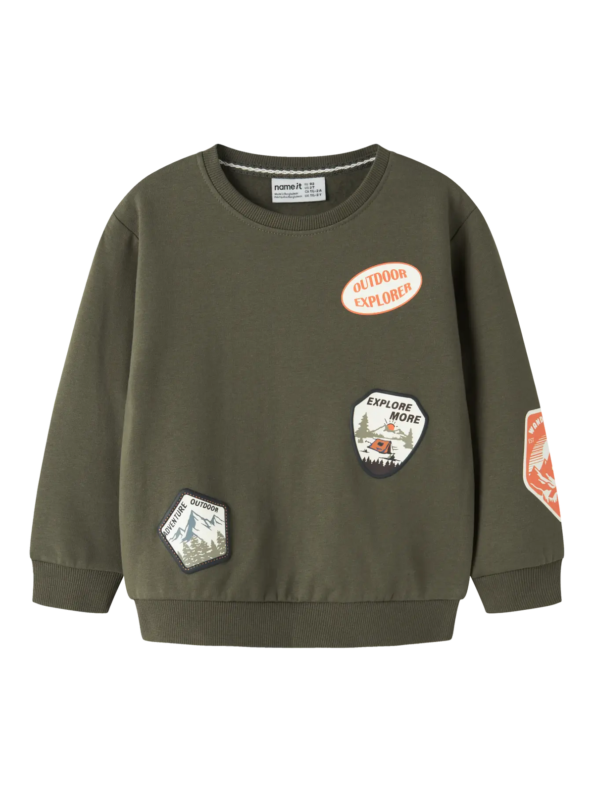 Name it: Sweater patches olive