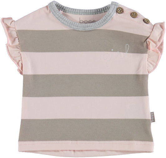 Bess: shirt striped pink