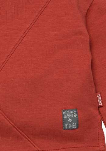 Bess: Sweater diagonal "hot sauce"