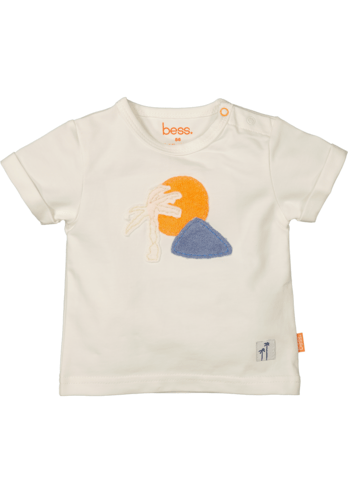 Bess: shirt palm white