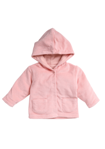 Bess:cardigan towelling coral