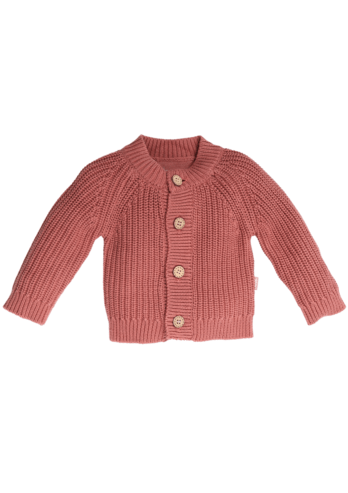 Bess:cardigan knit cedar wood
