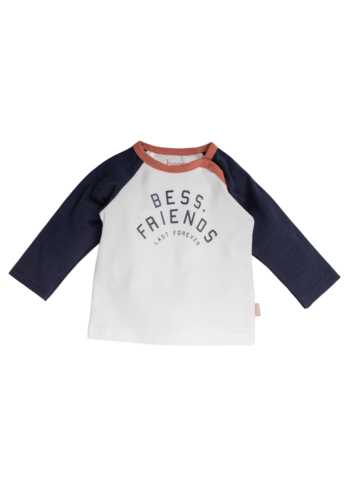 Bess:shirt colorblock offwhite