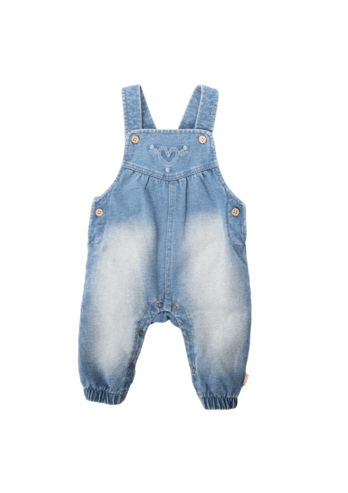Bess:Salopette denim embrodery
