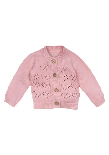 Bess:cardigan blush heart