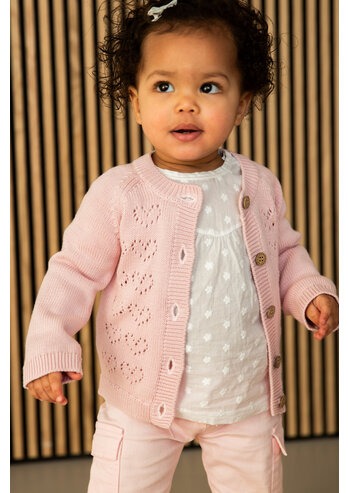Bess:cardigan blush heart