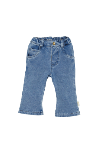 Bess:flared jog denim hearts