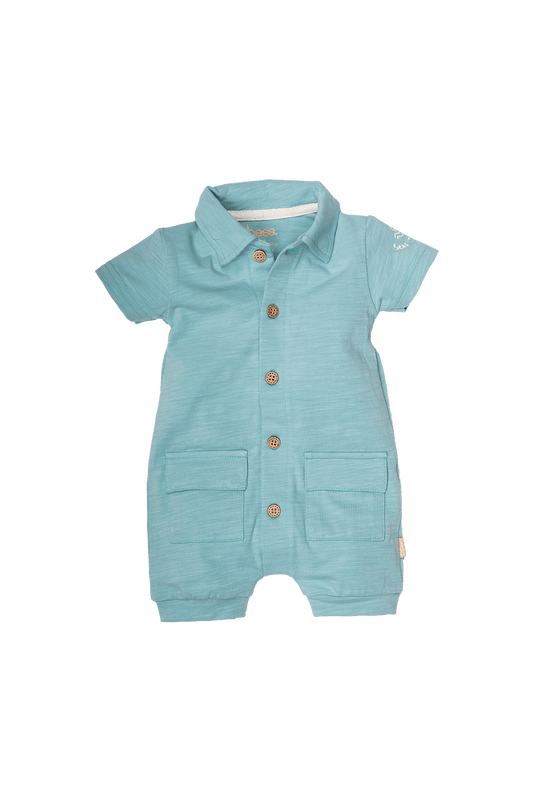 Bess:Playsuit pocket aqua