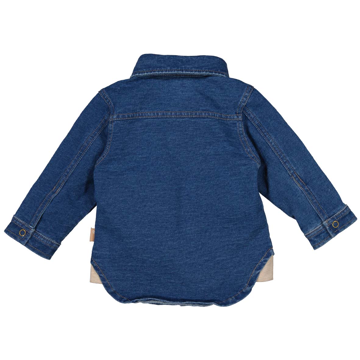 Bess:Blouse jogdenim stone wash