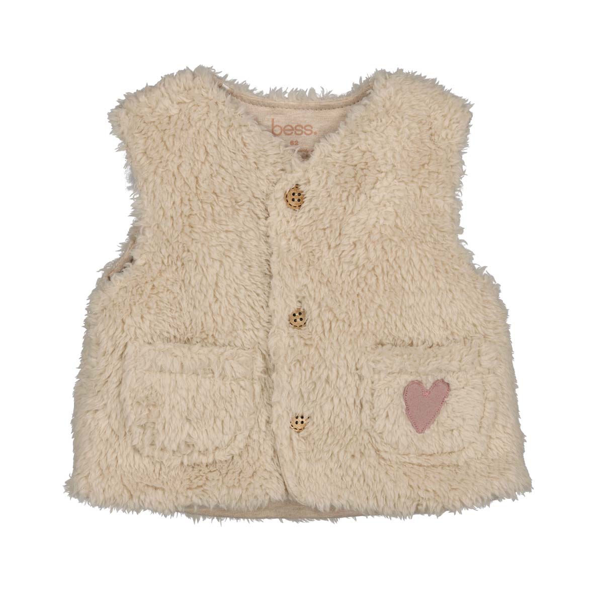 Bess: Gillet teddy : moonlight