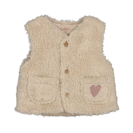 Bess: Gillet teddy : moonlight