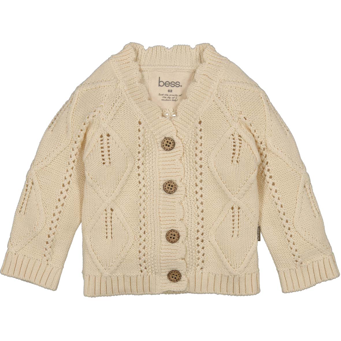 Bess: cardigan knit offwhite