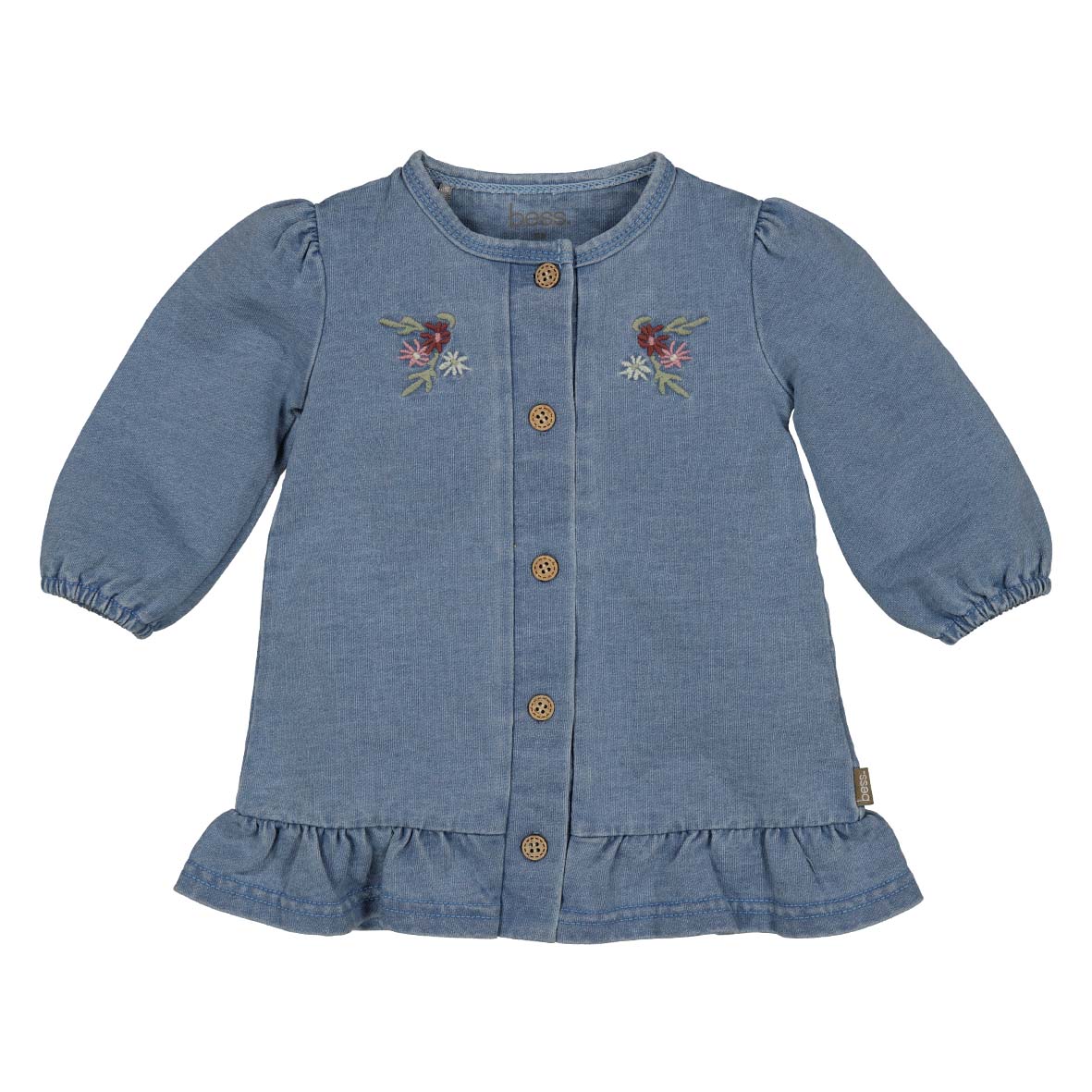 Bess:dress embroidery jogdenim
