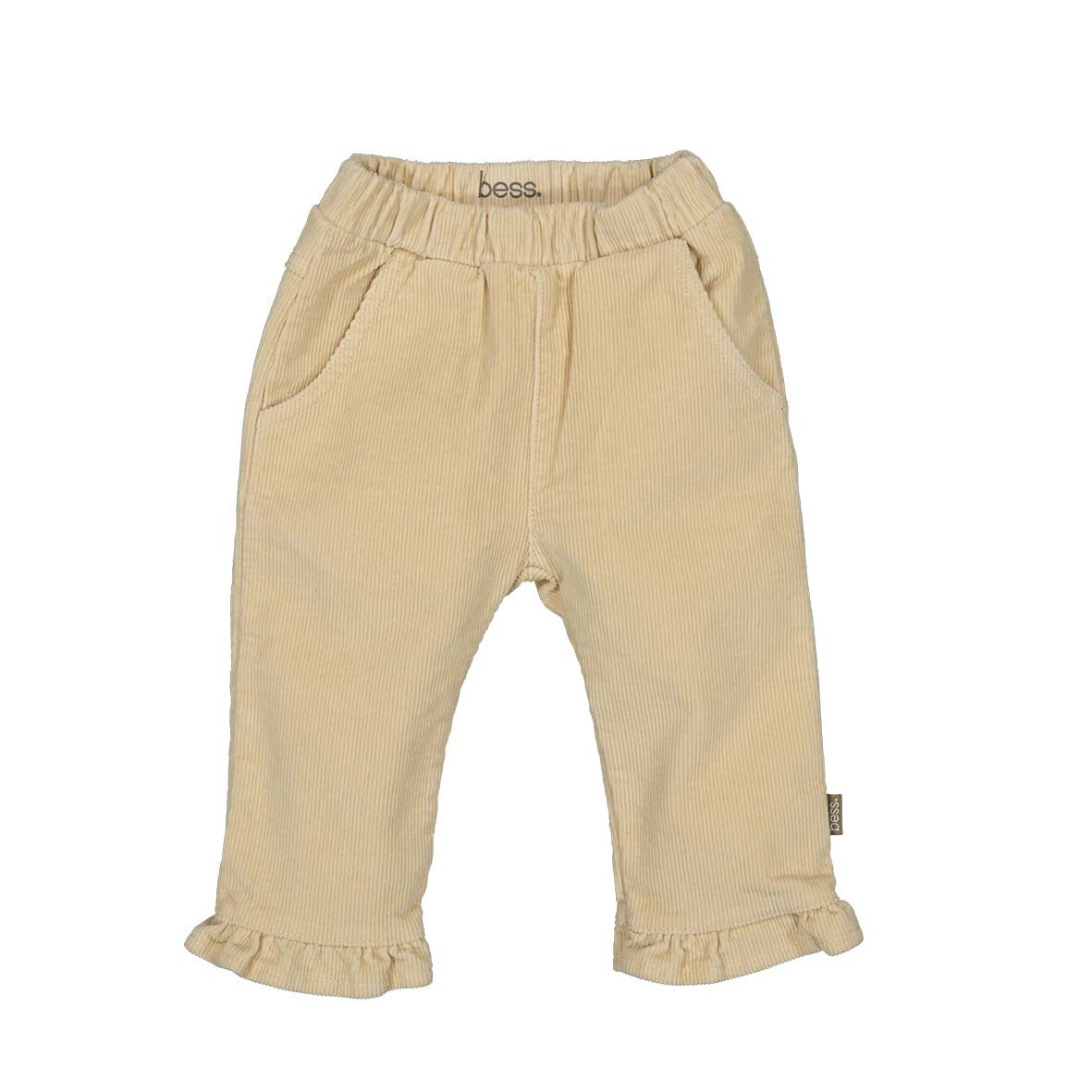 Bess:pants rib ruffle